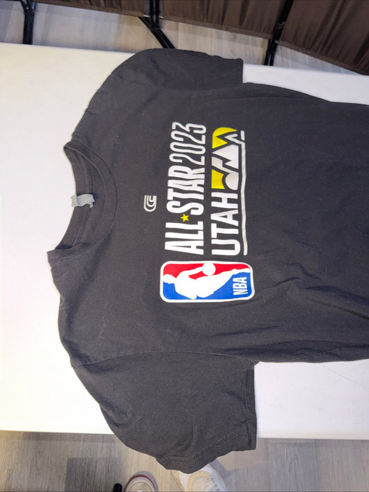 Men’s Fanatics Black 2023 NBA All-Star Game Offical Logo T-shirt Size L