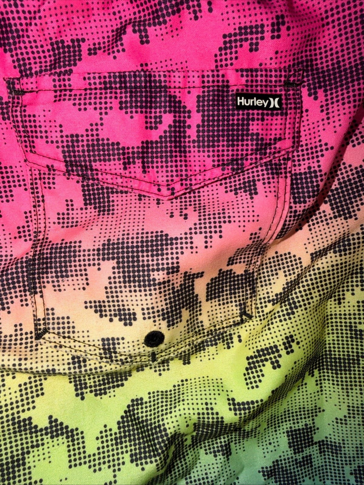 Hurley Boys Rainbow Digital Camo Board Shorts Swim Trunks Size 14-16
