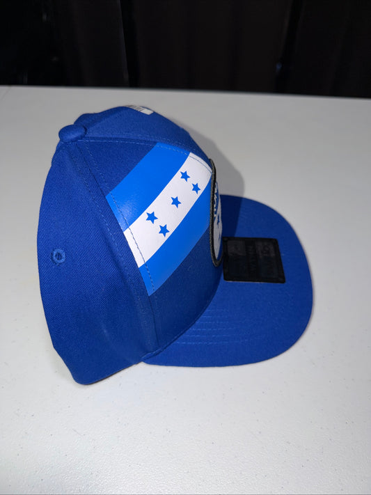 WYNN HEADWEAR Featuring A Blue Design of the Flag of Honduras Adjustable Hat