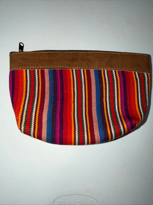 Handmade Striped Woven Pattern Coin Purse And Key holder