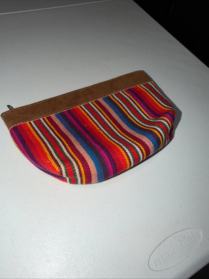 Handmade Striped Woven Pattern Coin Purse And Key holder