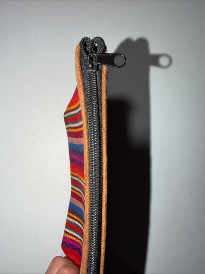 Handmade Striped Woven Pattern Coin Purse And Key holder