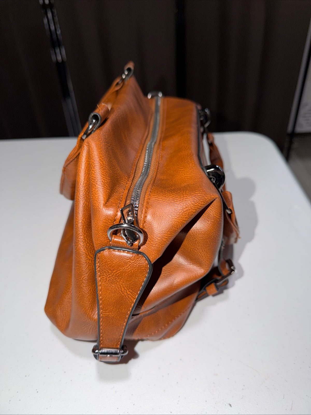 Tan Brown PU Leather Satchel/handbag For women