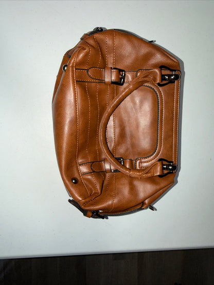 Tan Brown PU Leather Satchel/handbag For women
