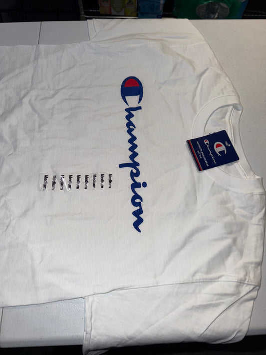 Champion Men’s Short Sleeve T-shirt Classic Graphic White, Size M