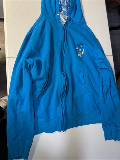 Blue M&M’s World Full-zip hoodie Size L