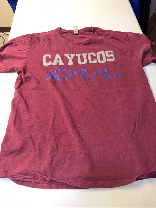 Vintage Cayucos California Wave Graphic Tee Size M For Youth