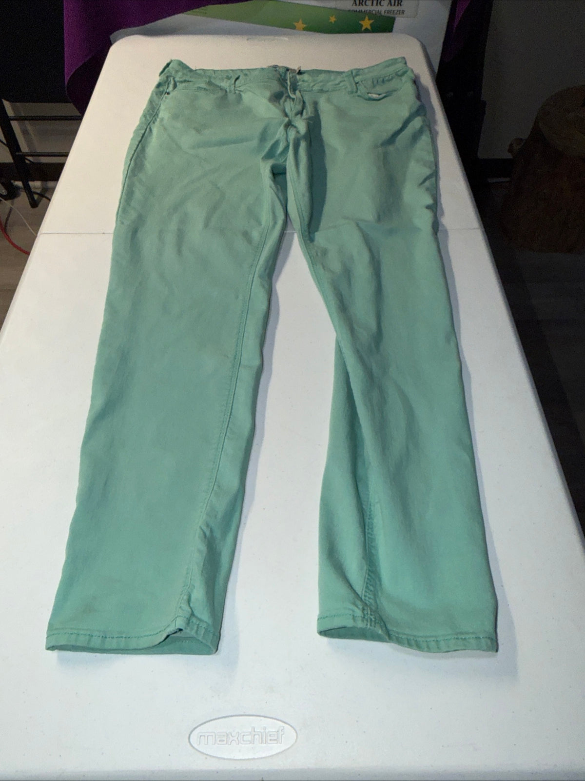 Iris Jeans Cool Mint Slim Ankle Jeans Size 17 Stretch Denim Women’s