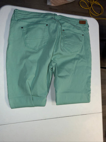 Iris Jeans Cool Mint Slim Ankle Jeans Size 17 Stretch Denim Women’s