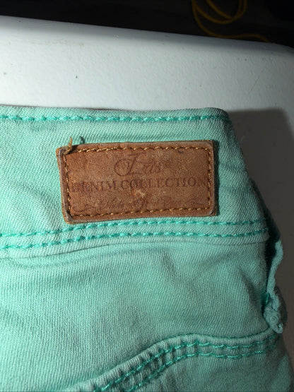 Iris Jeans Cool Mint Slim Ankle Jeans Size 17 Stretch Denim Women’s