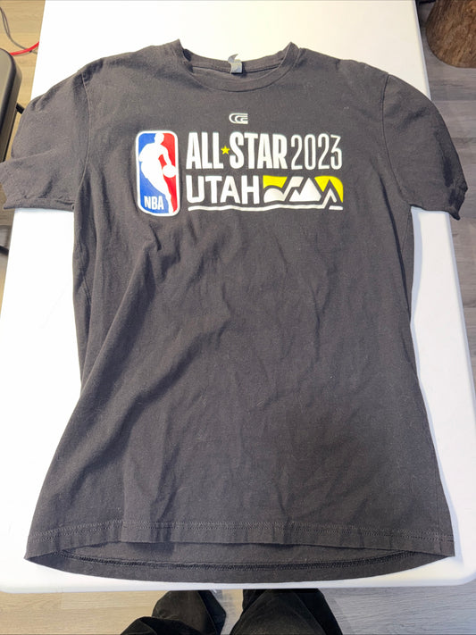 Men’s Fanatics Black 2023 NBA All-Star Game Offical Logo T-shirt Size L