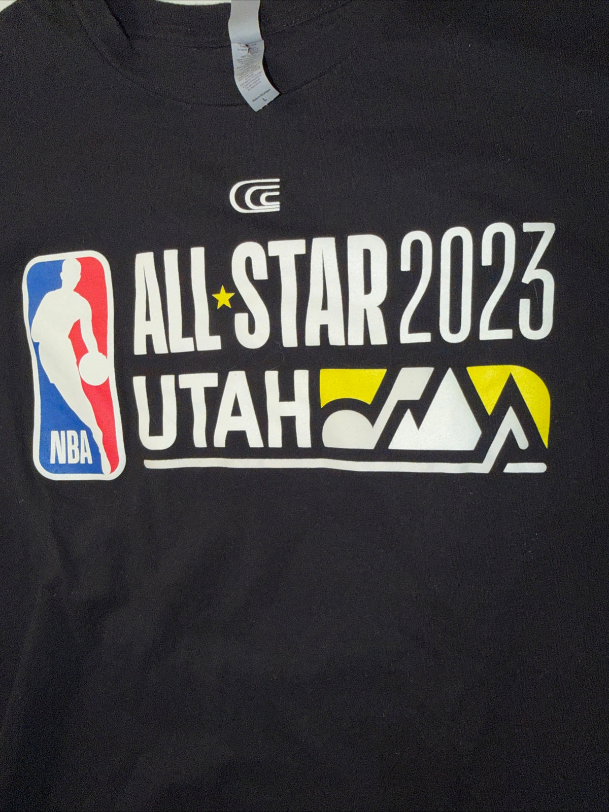 Men’s Fanatics Black 2023 NBA All-Star Game Offical Logo T-shirt Size L