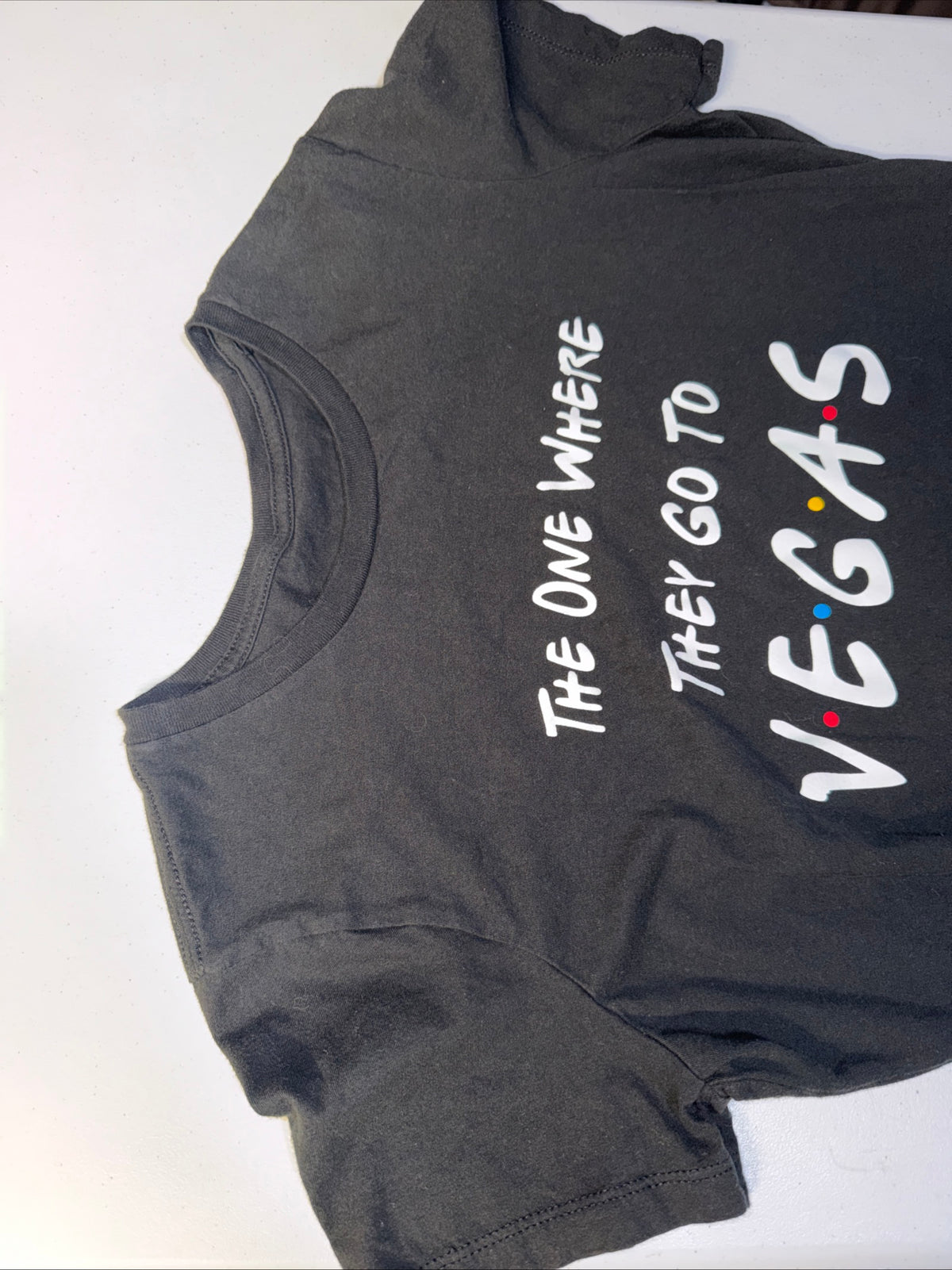 “The One Where They Go To Vegas” Friends-Inspired Graphic T-Shirt Size S Men