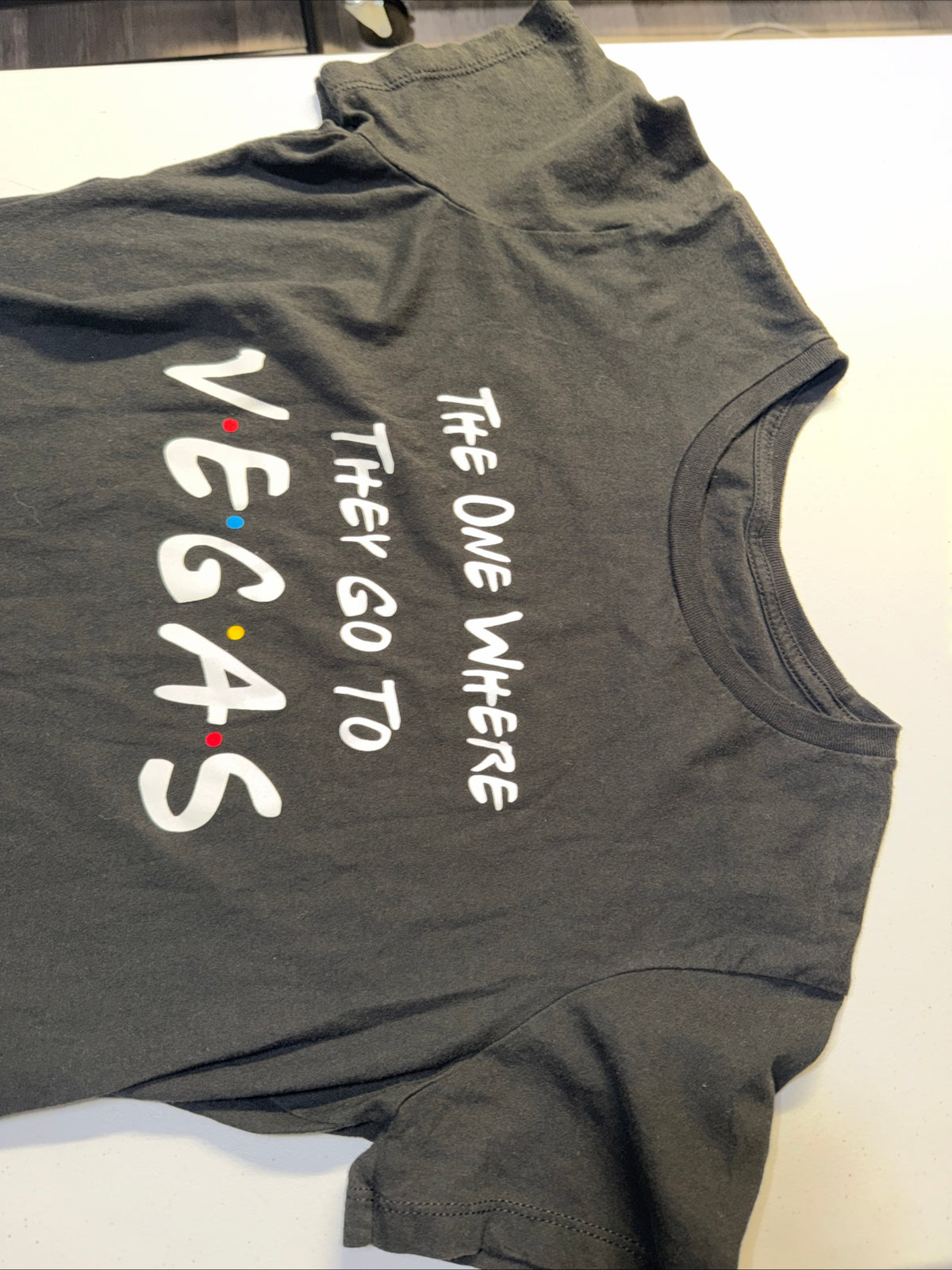 “The One Where They Go To Vegas” Friends-Inspired Graphic T-Shirt Size S Men