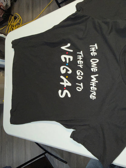 “The One Where They Go To Vegas” Friends-Inspired Graphic T-Shirt Size S Men