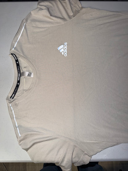 Adidas Men’s Light Grey Workout Essentials Athletic T-Shirt Size M for Men