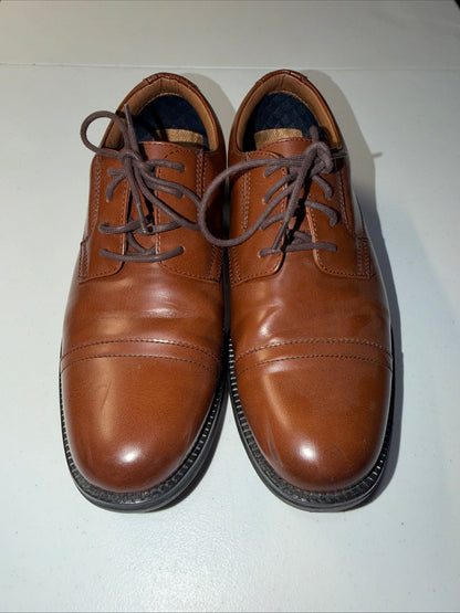 Dockers men’s Garfield Cap Toe Dress Oxford Shoes (Tan/Brown) Size 8M