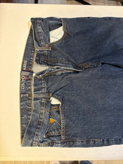 U.S. Polo Assn. Men’s Straight Leg Jeans Dark Wash Blue Denim Size 36x30
