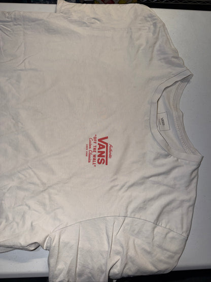 Vans “Off the Wall” Custom Classics White Graphic T-Shirt Size X-Large Men
