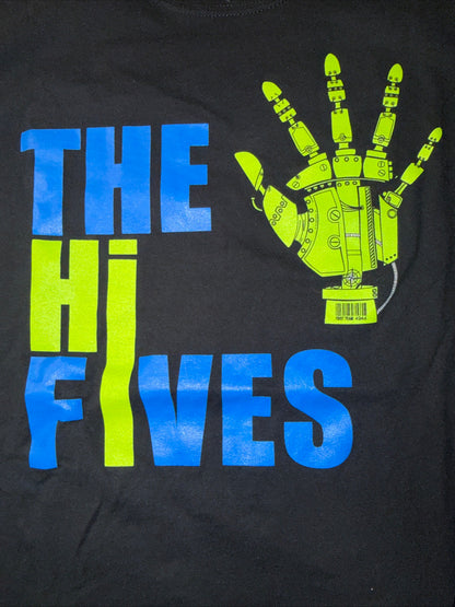 The Hi Fives Graphic Black T-Shirt Size M For Men 100% Cotton