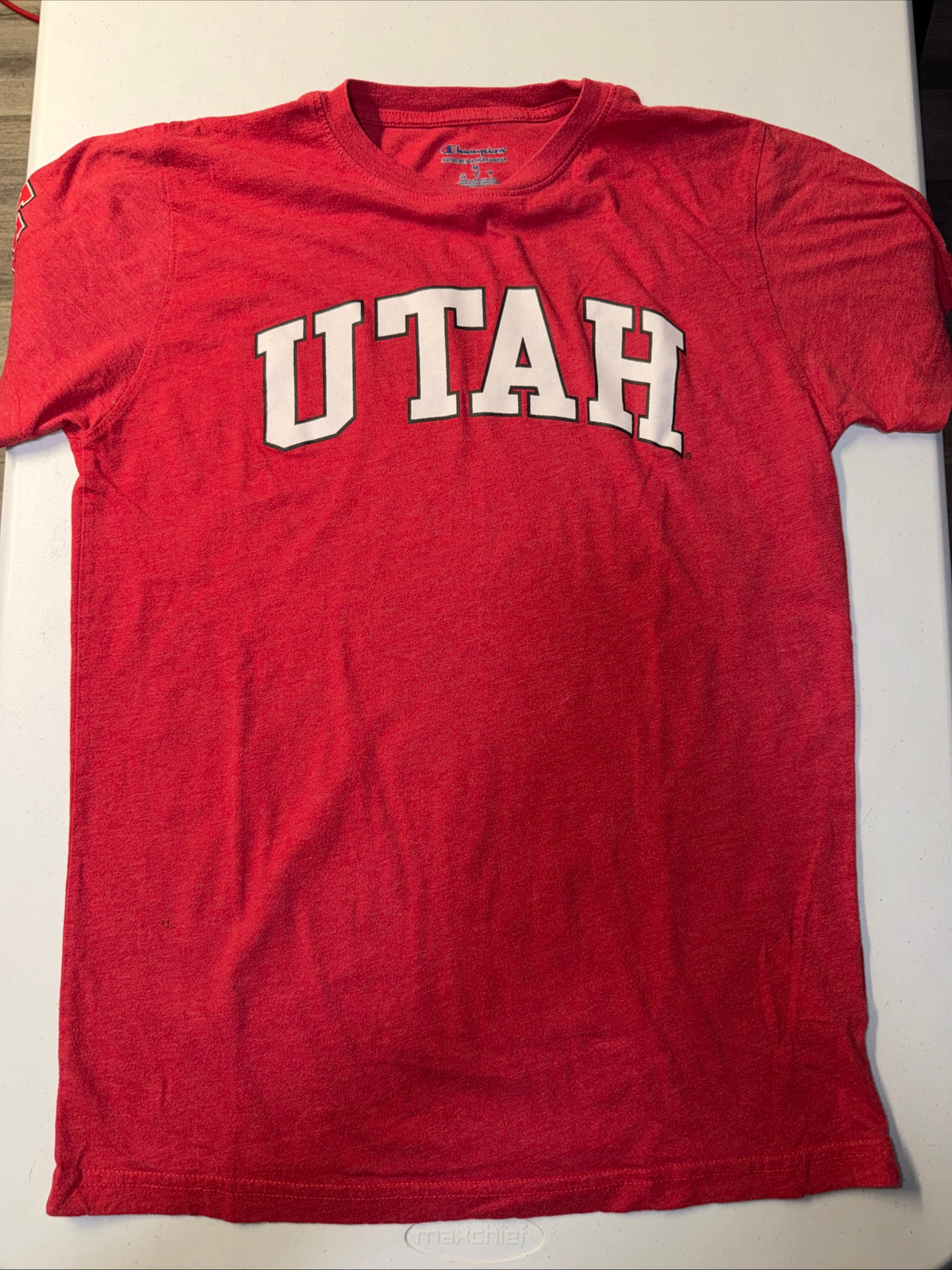 Champion University of Utah Men’s Red Short Sleeve T-Shirt Size M