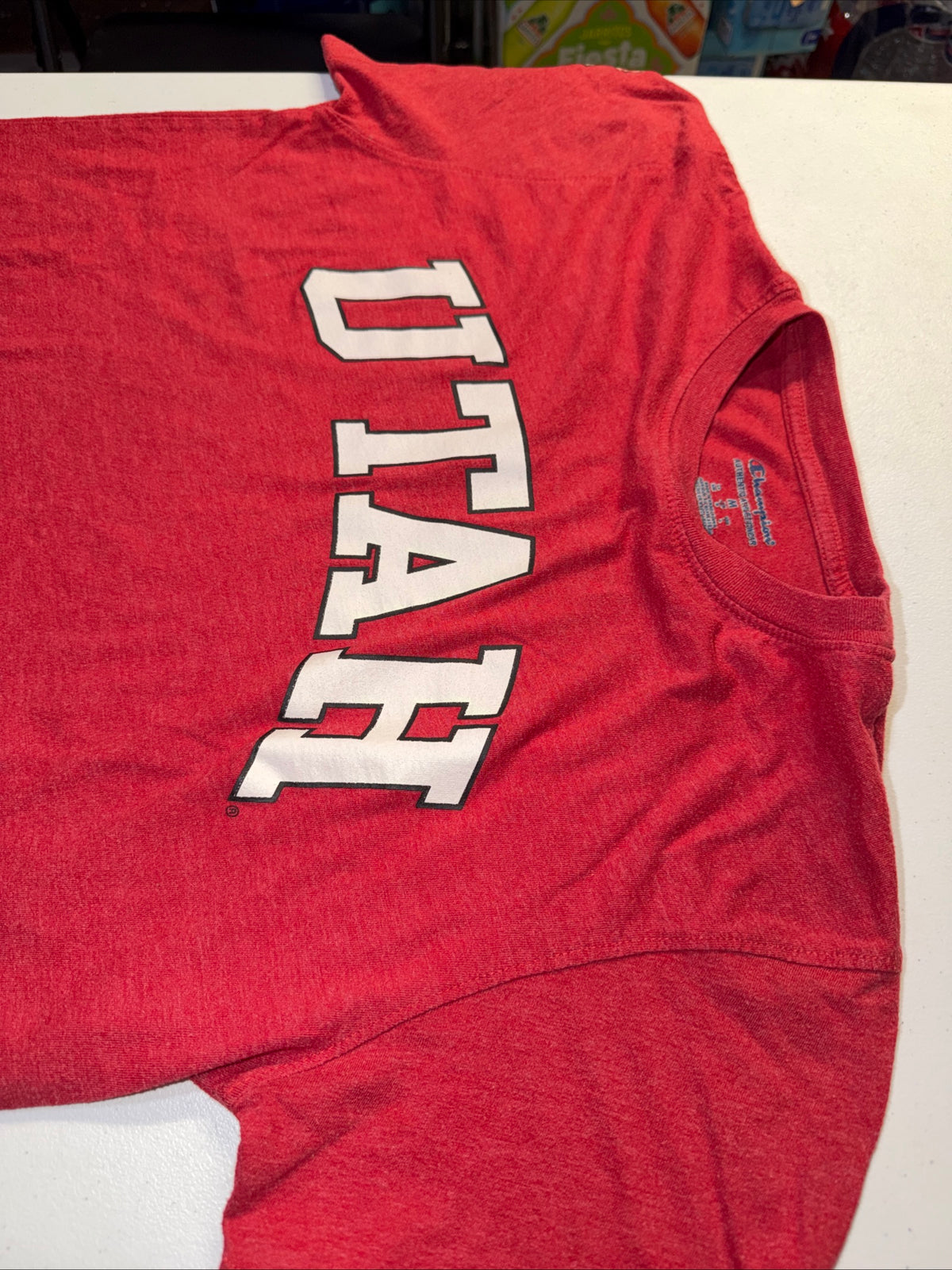 Champion University of Utah Men’s Red Short Sleeve T-Shirt Size M
