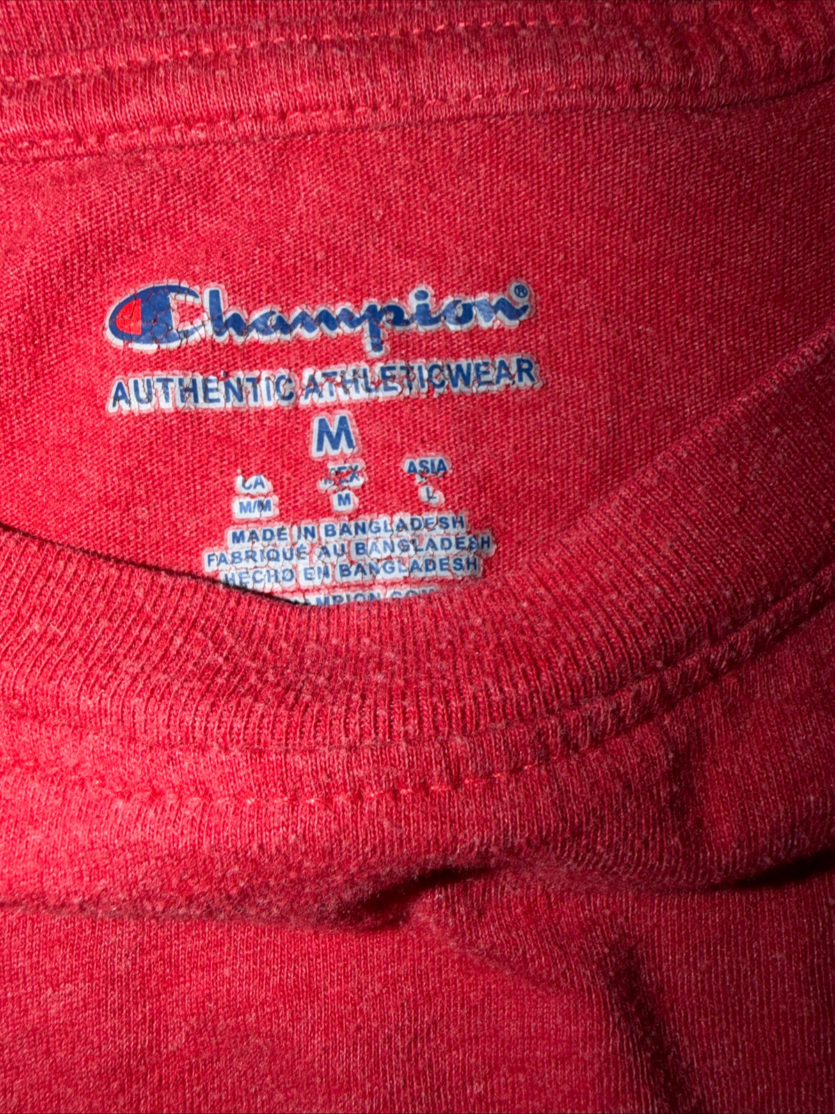 Champion University of Utah Men’s Red Short Sleeve T-Shirt Size M