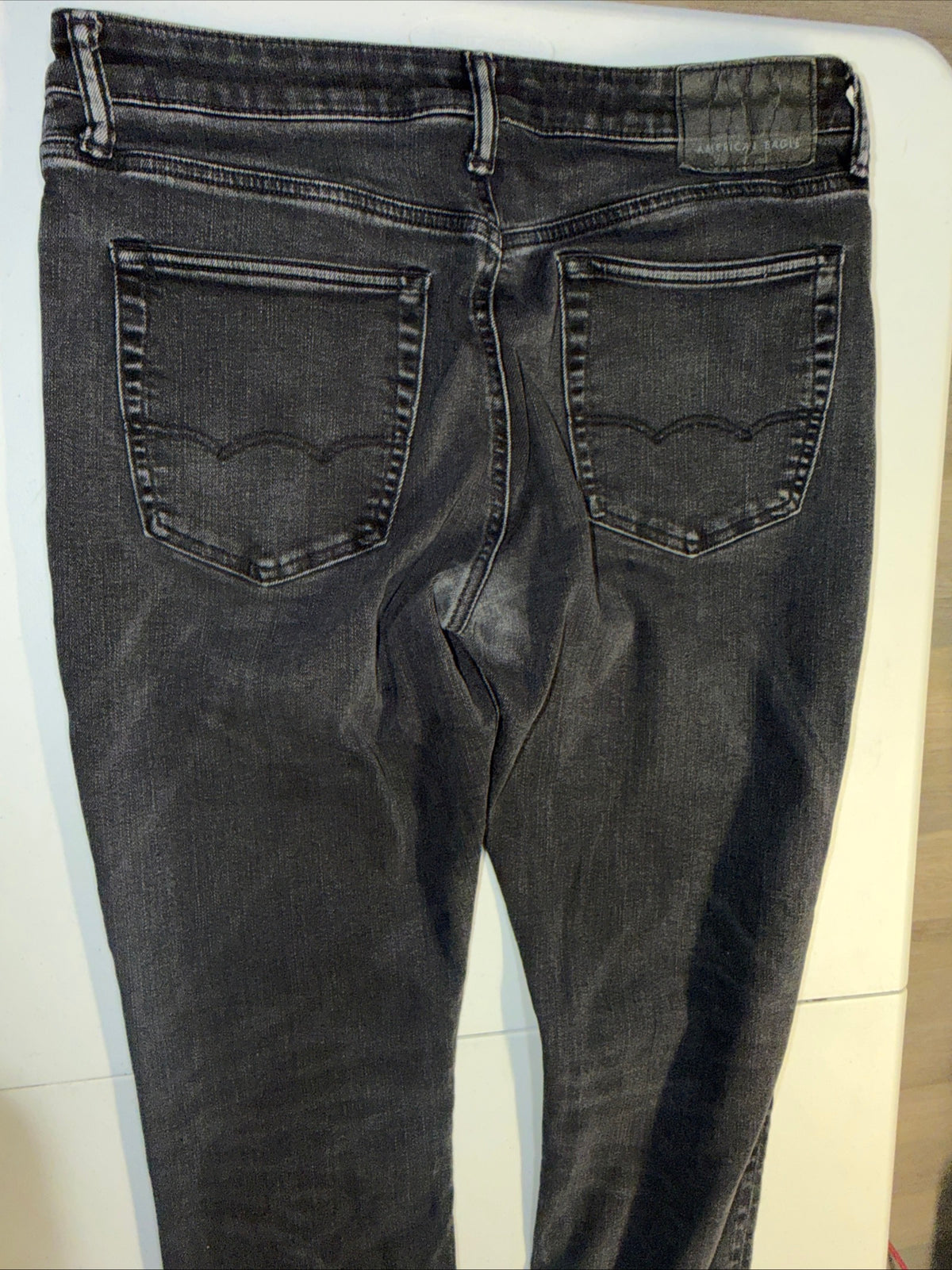 American Eagle Next Level Flex Jeans Men’s 32x28 Faded Black Slim Straight