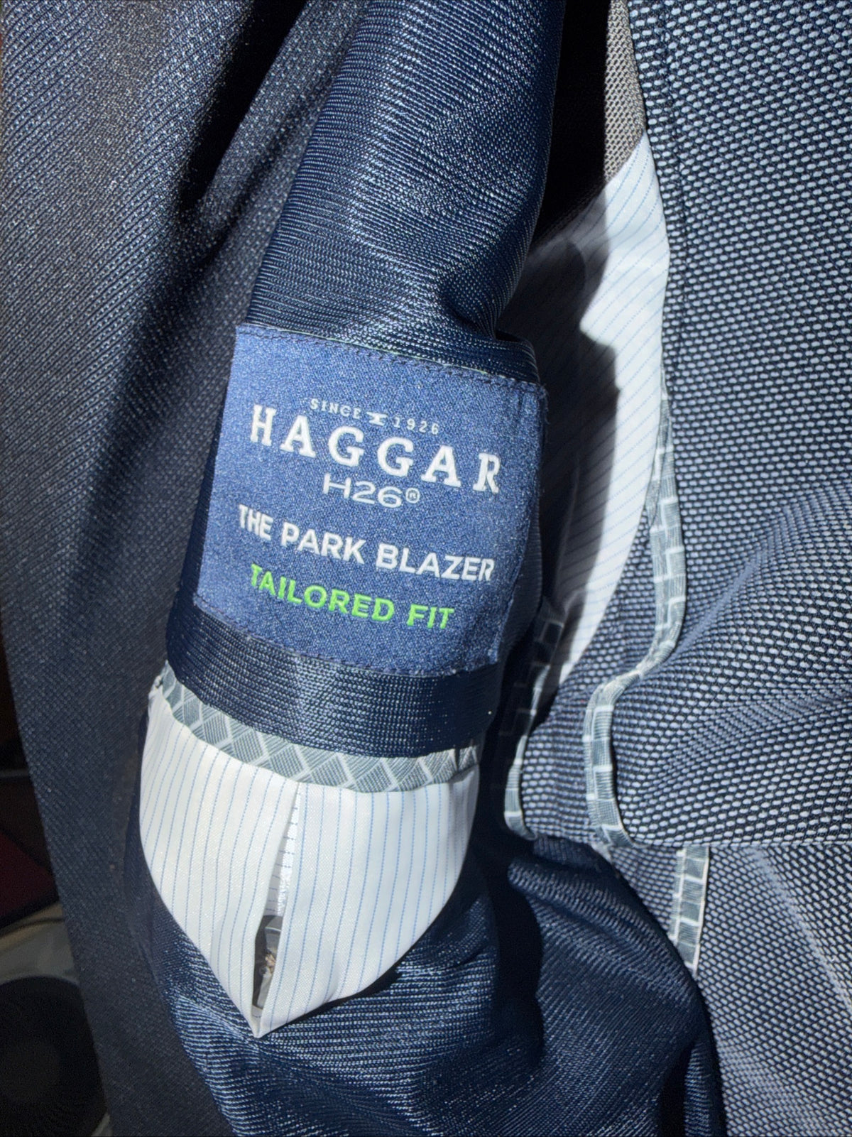 Men’s Hagger H26 The Park Blazer Tailored Fit Suit Jacket Size Small