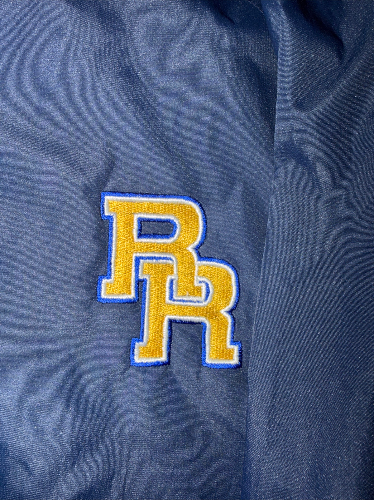 Rowland Wrestling WindBreaker Hooded Jacket Navy Blue Size XL