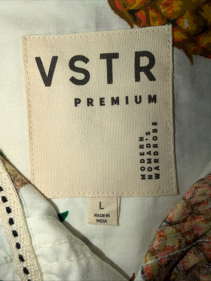 VSTR Men’s Pineapple Tropical Hawaiian Shirt- Size L For Men