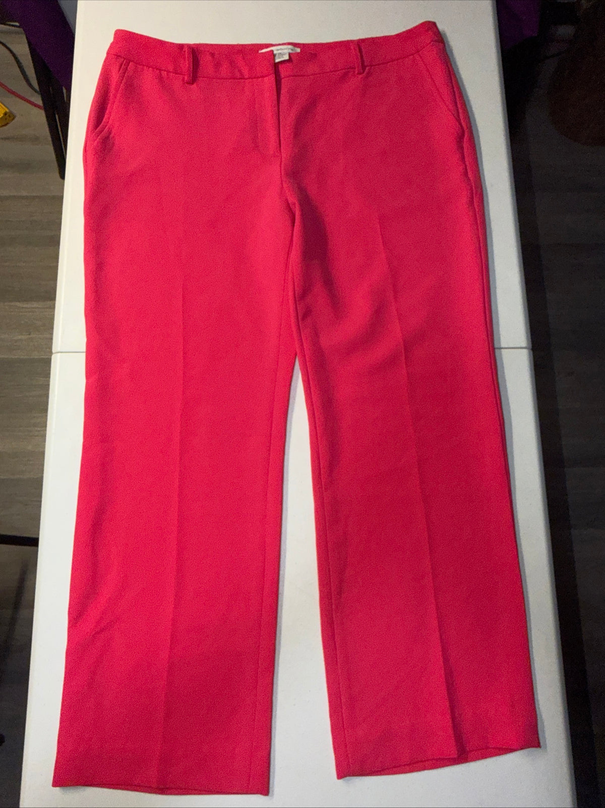 Liz Claiborne Fushsia Taliored Trouser Slacks- Womens Size 12